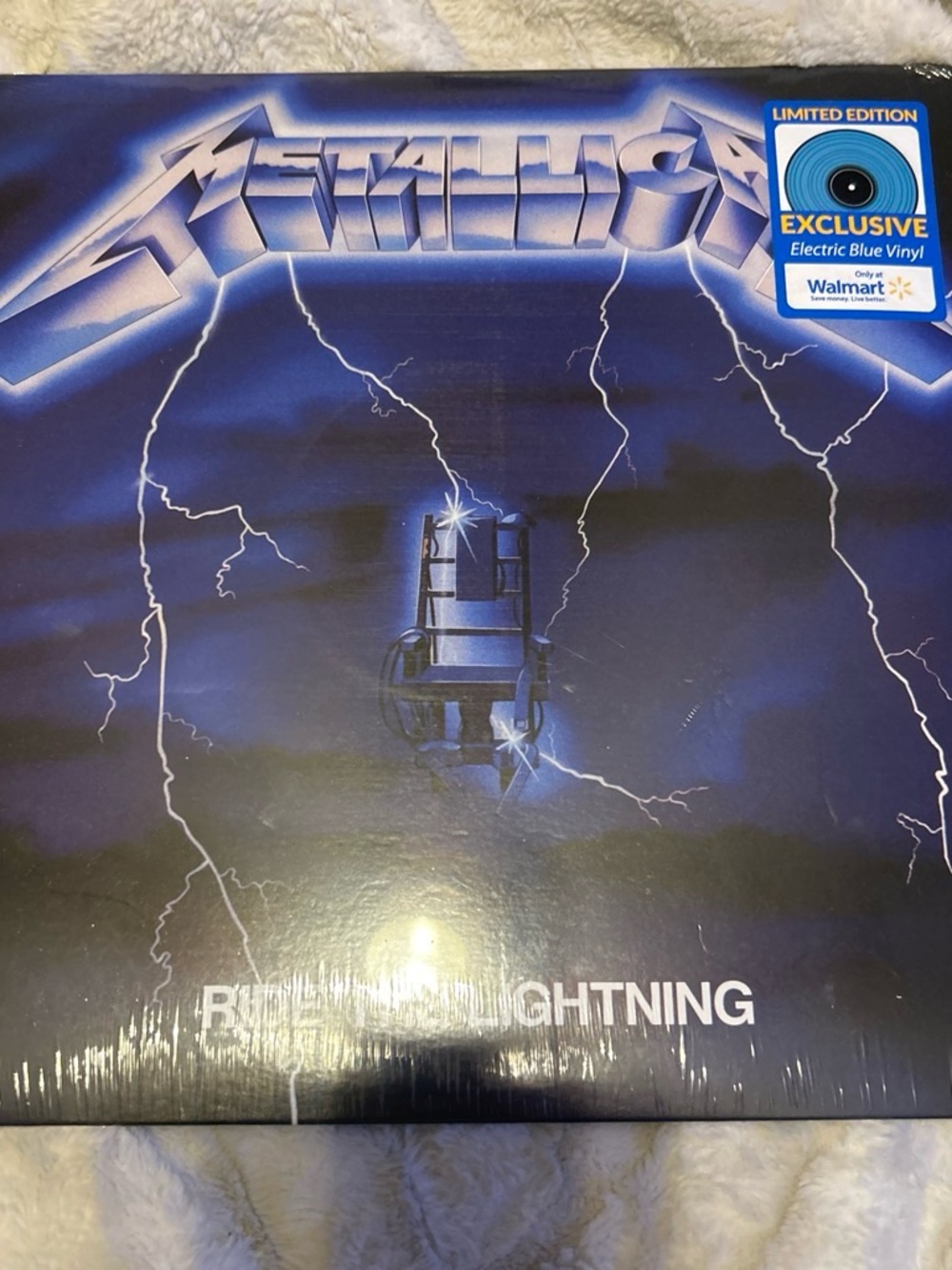 Metallica Blue "Ride the Lightning" Exclusive Vinyl - Electric Blue